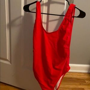 Missguided High Leg Swimsuit